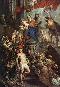 RUBENS, Pieter Pauwel Madonna Enthroned with Child and Saints Germany oil painting artist